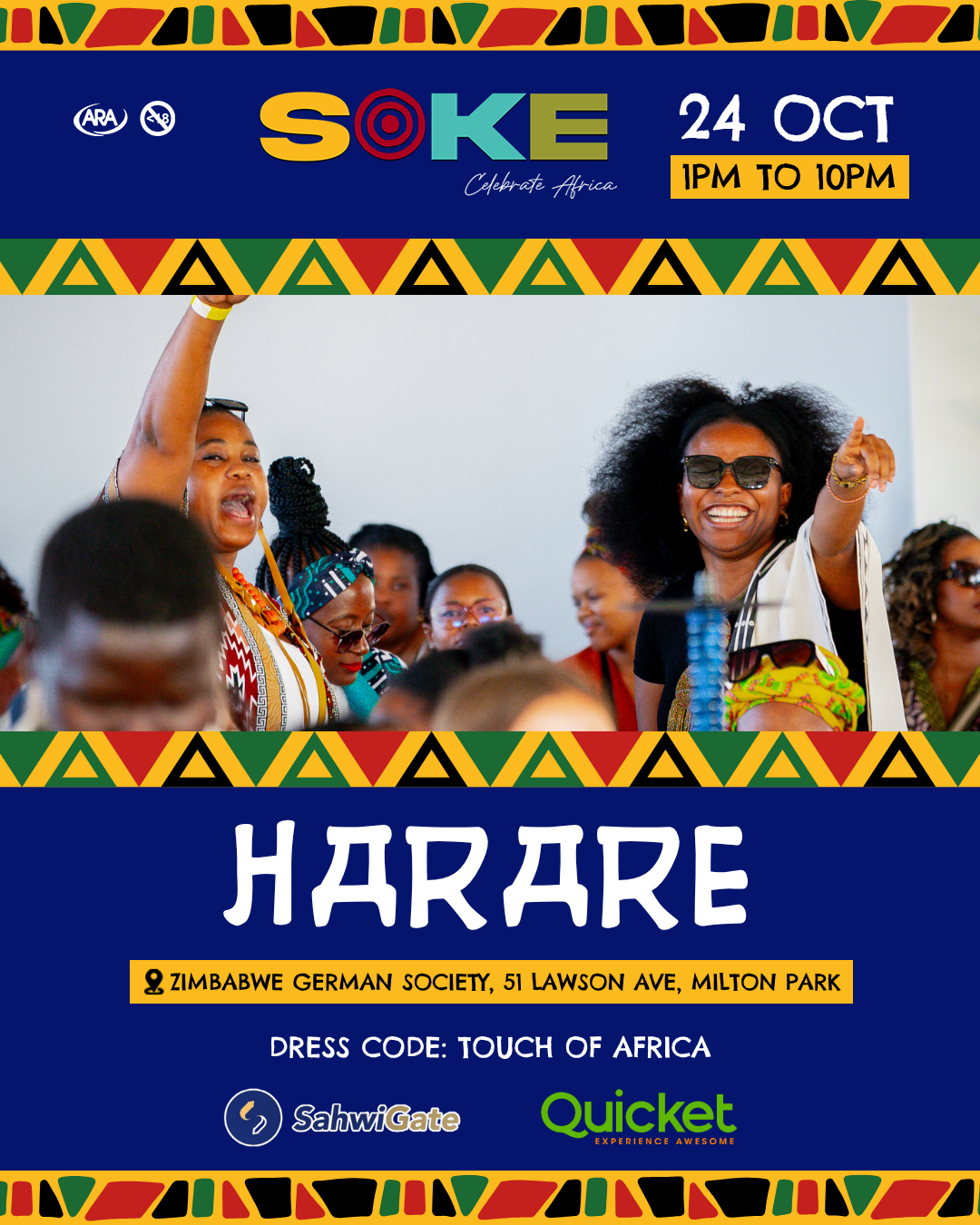Soke: Celebrate Africa | Harare | 24 October 2026