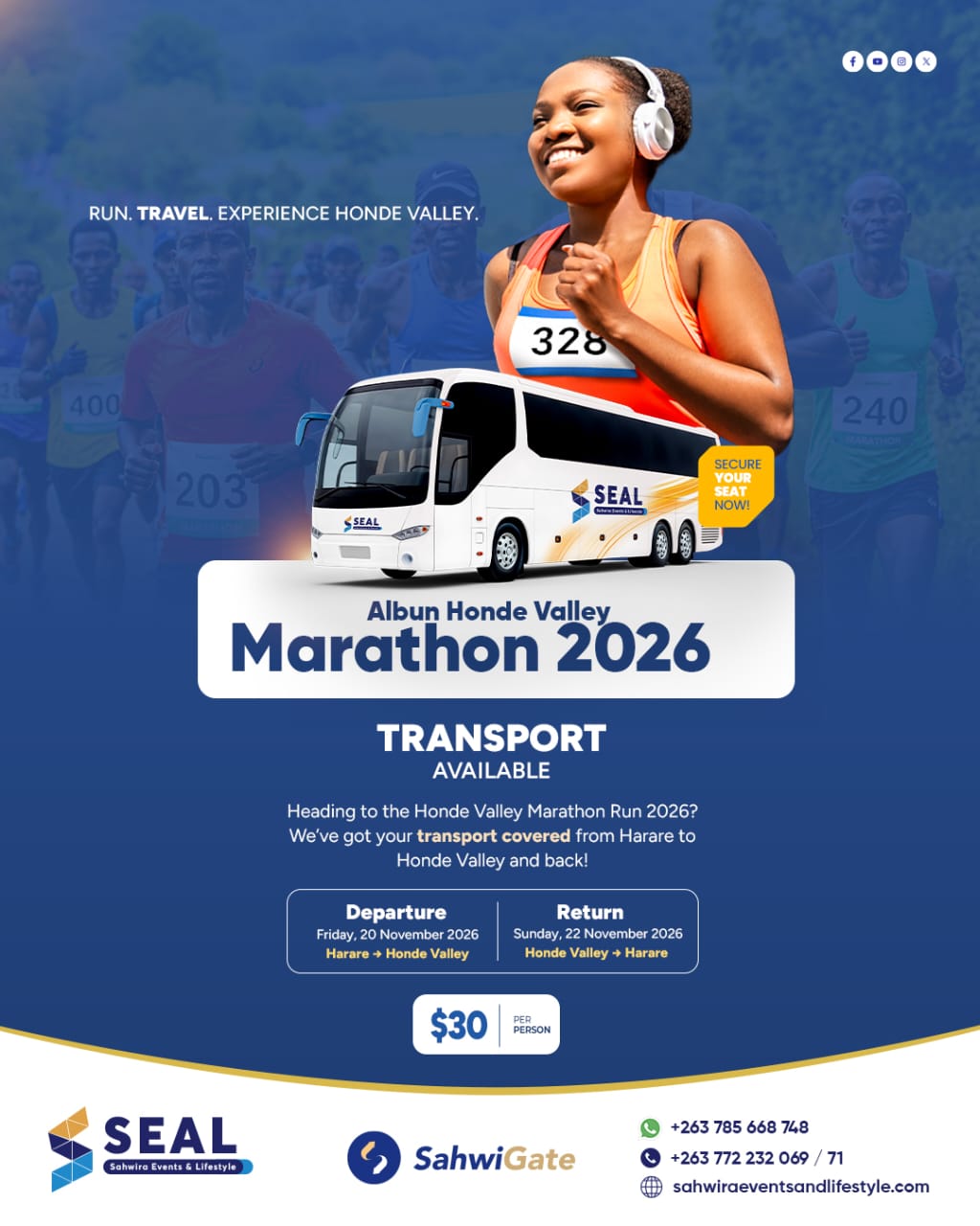 Albun Honde Valley Marathon 2026 – Transport Package