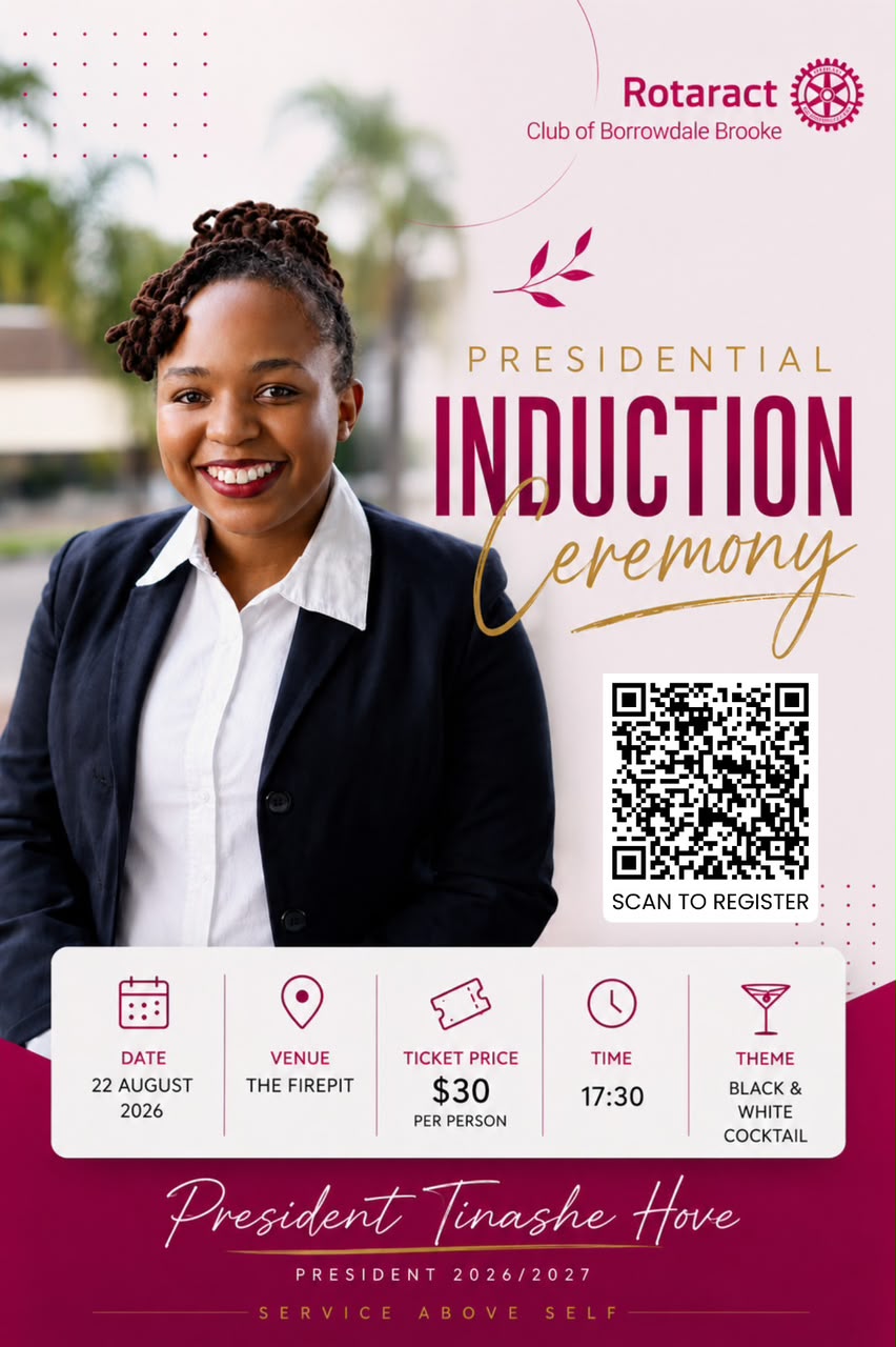 Rotaract Club of Borrowdale Brooke: Presidential Induction Ceremony (2026/2027)
